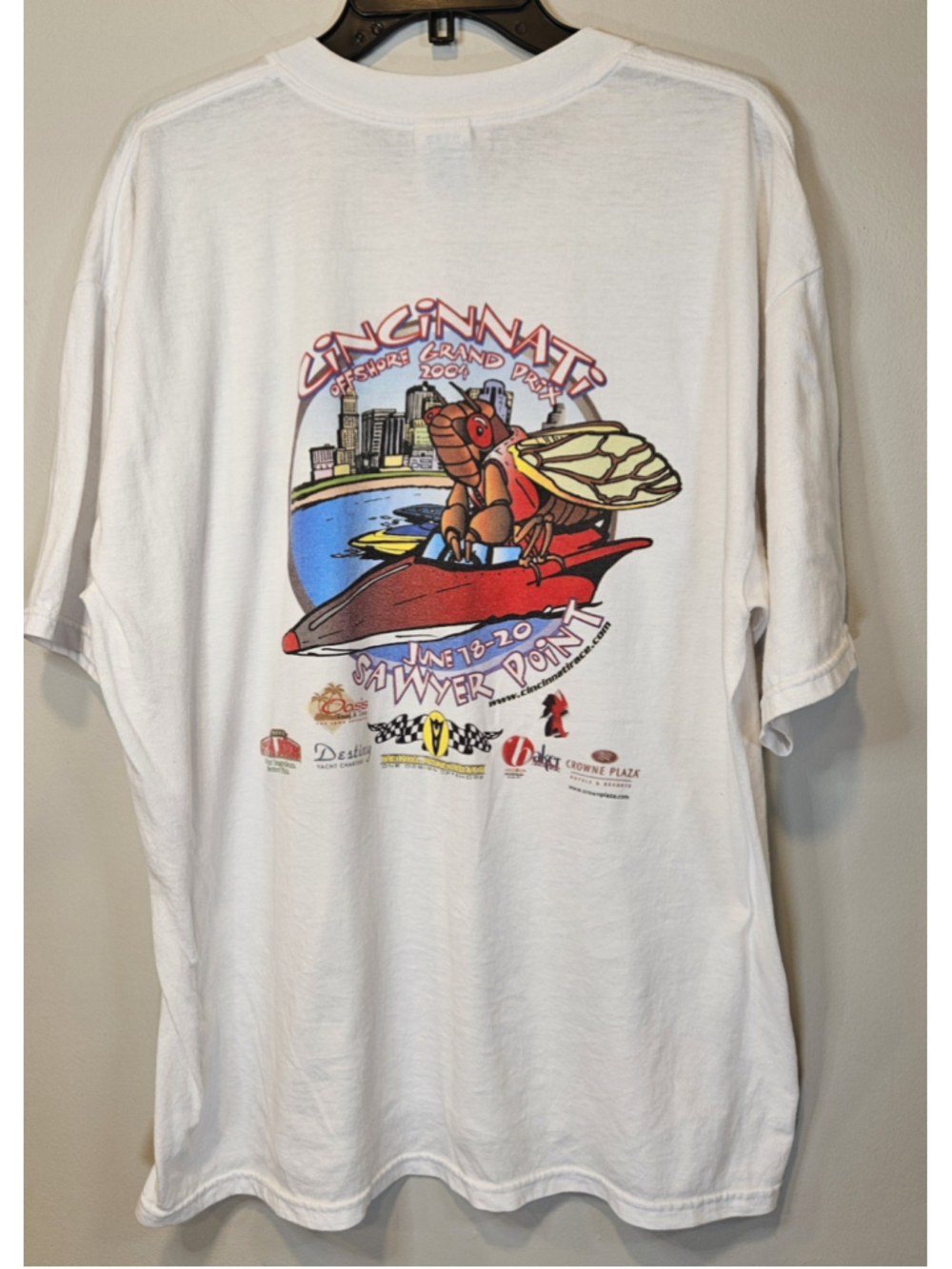 Vintage 2004 Cincinnati Offshore Grand Prix T Shirt Powerboat Racing XL